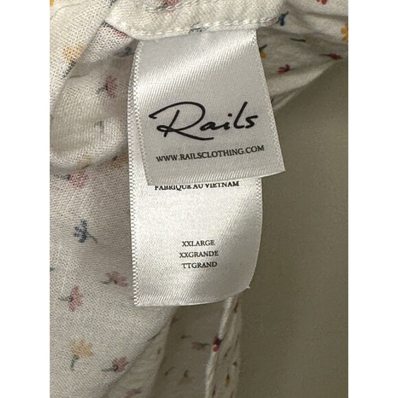 Rails Carson Trim Fit Floral Print Short-Sleeve Button-Up Shirt Men’s Sz 2XL - Picture 6 of 10